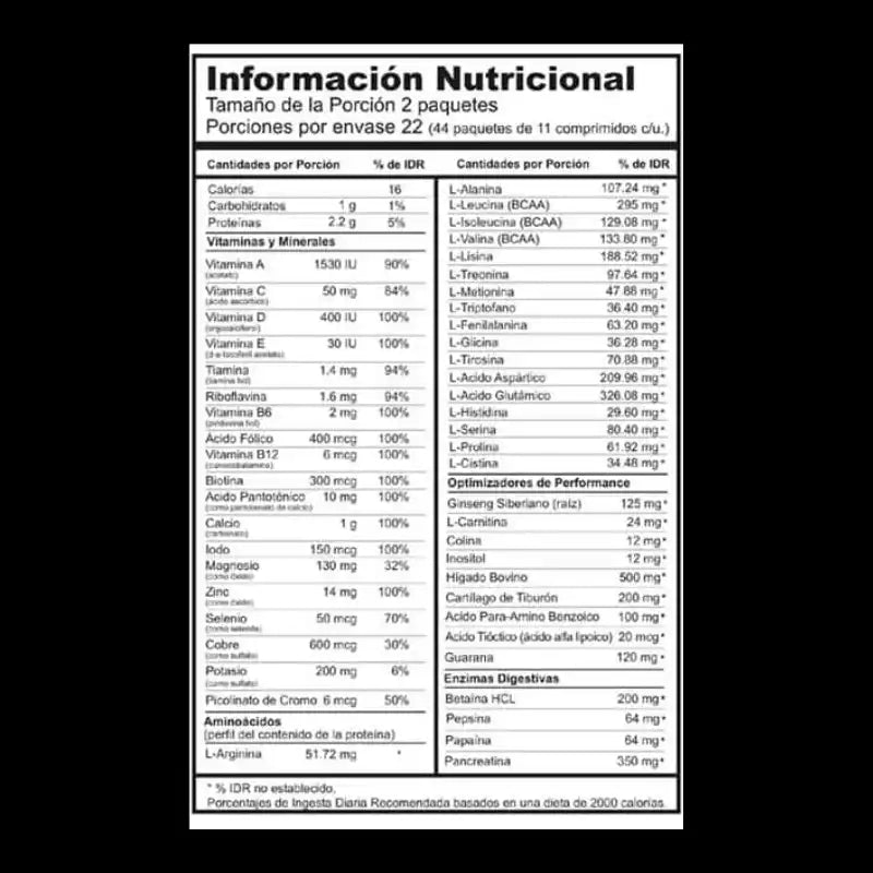 Animal pak 44 sobres