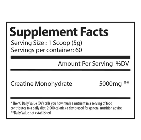 Alpha Creatina Micronized monohidratada 60servs