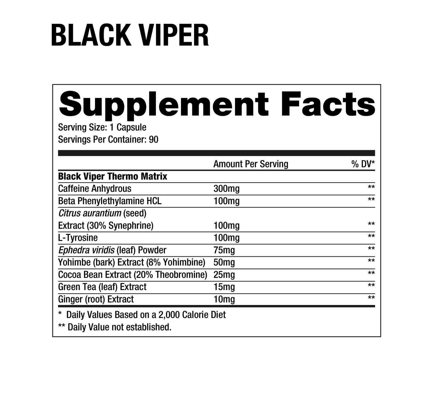 Black Viper - dragonpharma