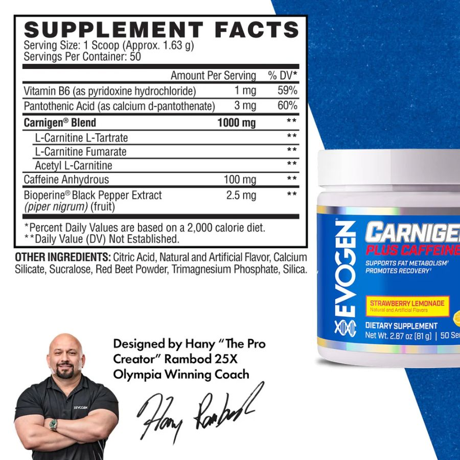 Evogen Carnigen Plus Strawberry Lemonade