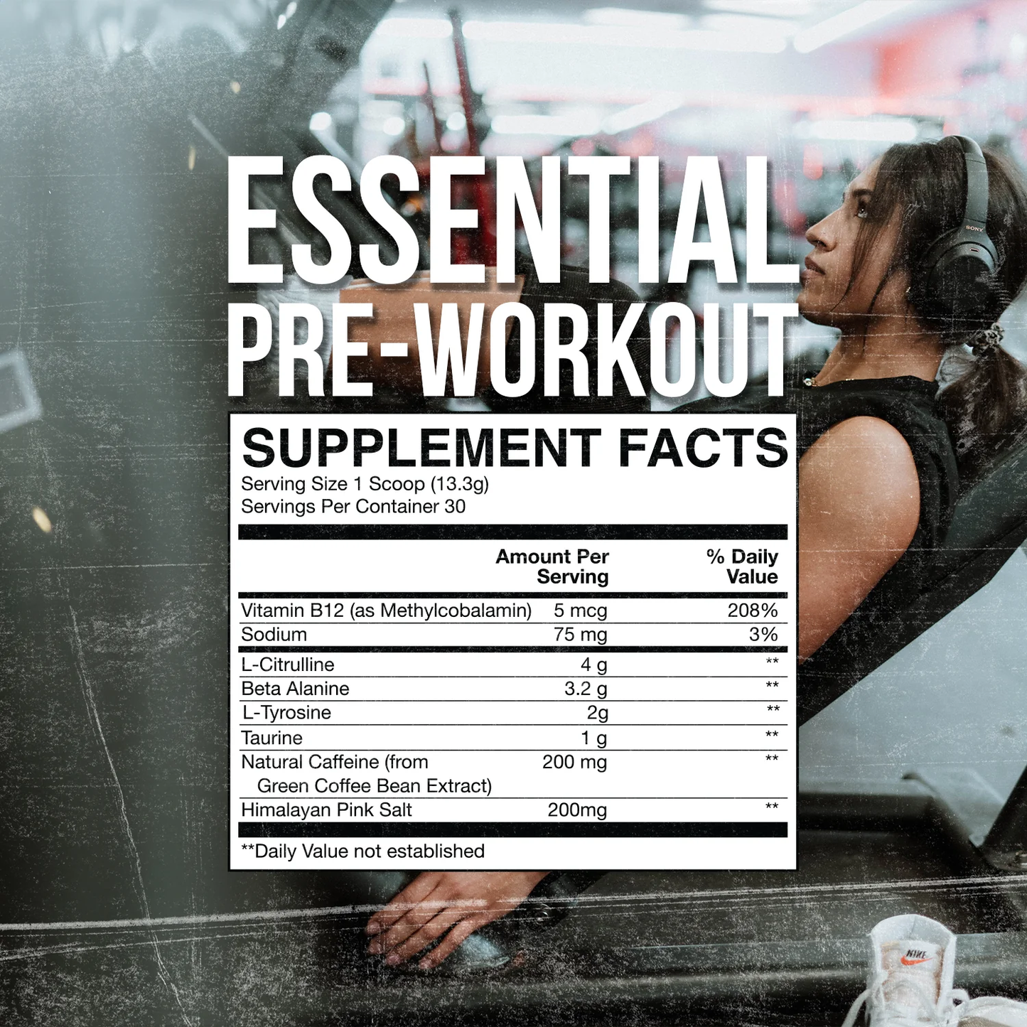 Cbum Essential pre workout 30 servs Red white bum