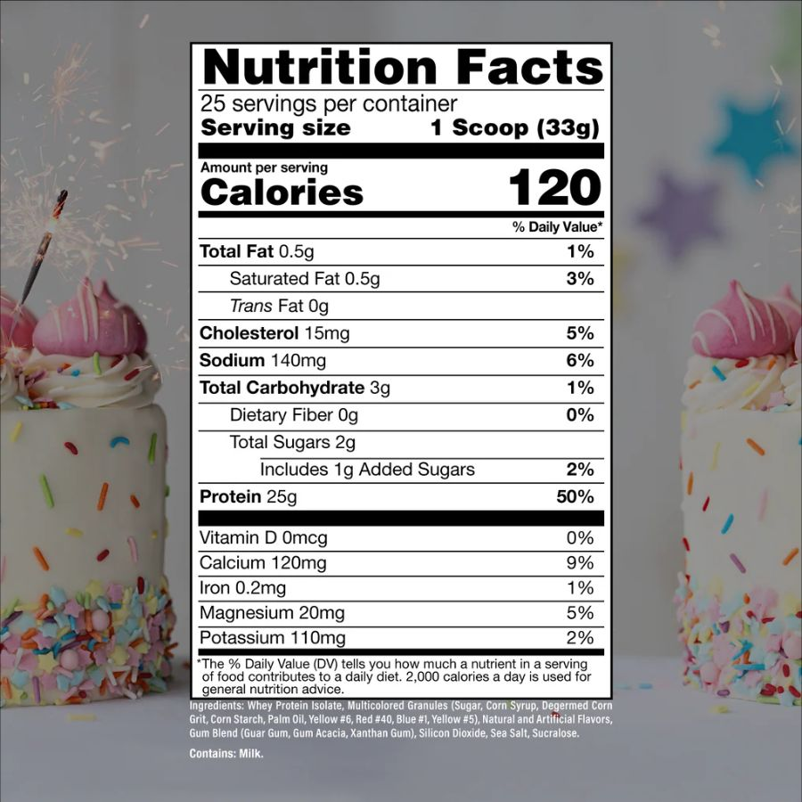 CBUM ITHOLATE 2LBS Birthday Cake 25 Servicios