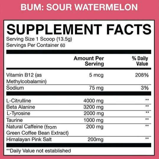 Cbum Pre Workout Essential 60 Serv Watermelon