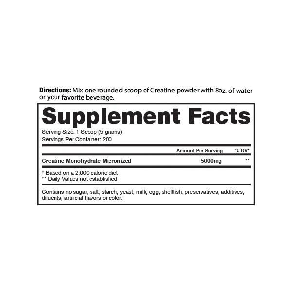 Dragon Pharma - Creatine Monohydrate - 60 servings