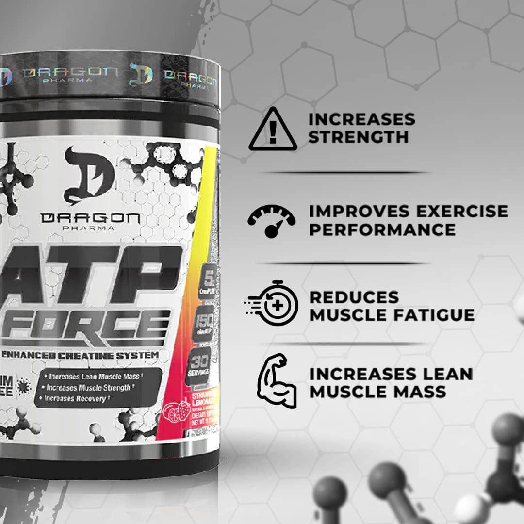 Dragon Pharma ATP Force, 30 Servings, Strawberry Lemonade