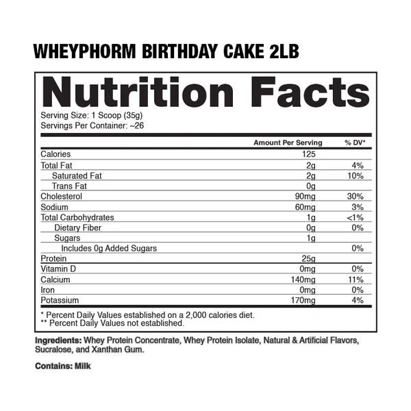 Dragon Wheyphorm 2lbs Birthday Cake