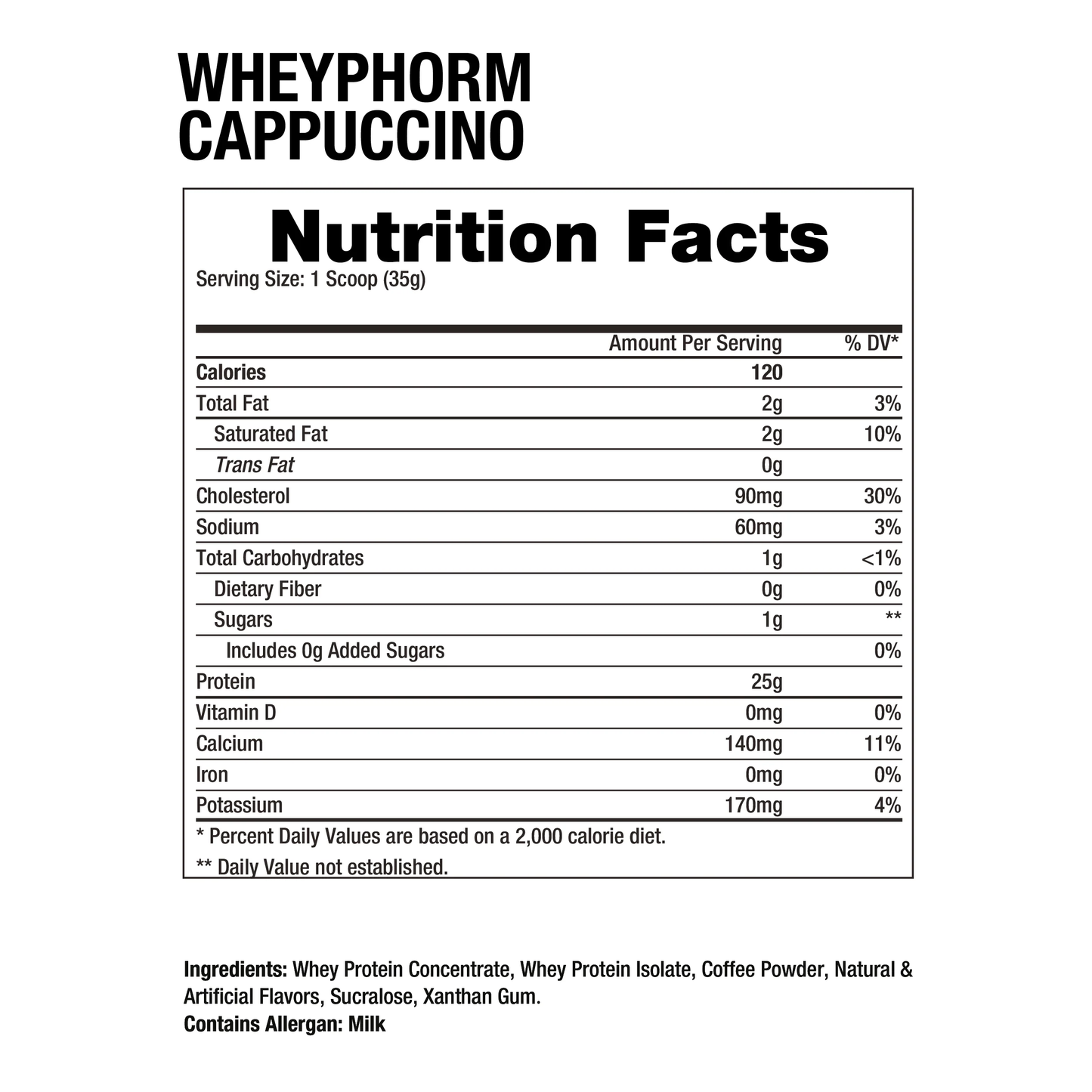 Dragon Wheyphorm 2lbs Capuccino