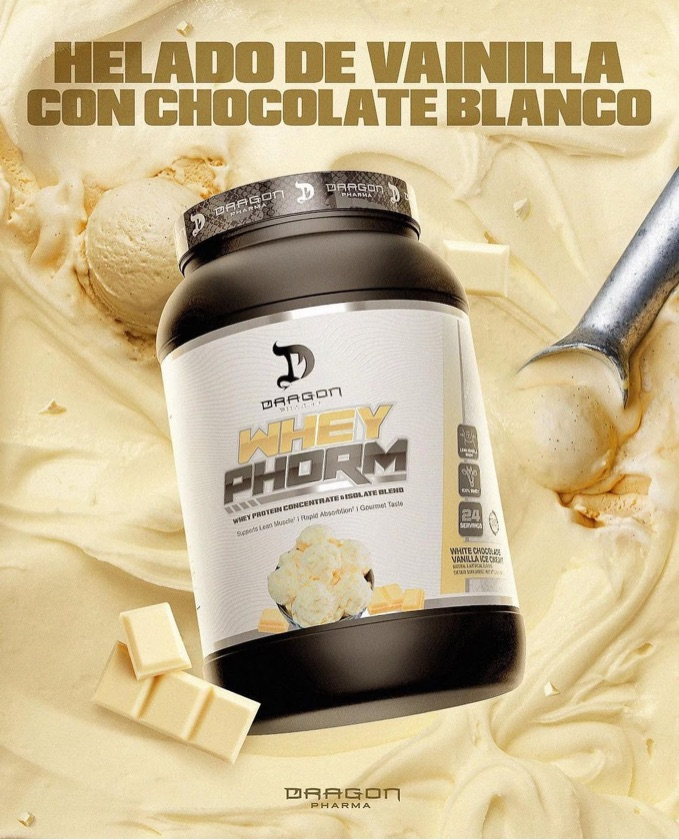 Dragon Wheyphorm 2lbs Chocolate blanco y Vainilla