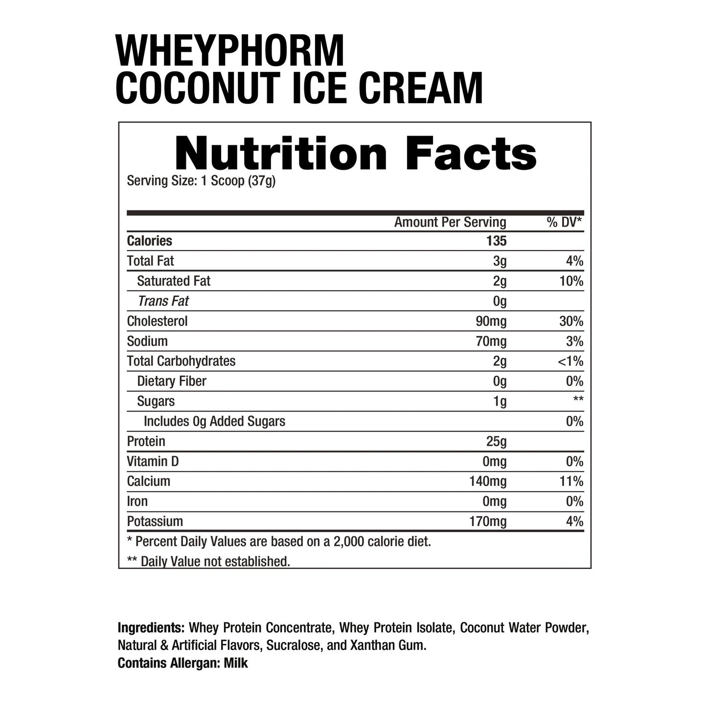 Dragon Wheyphorm 2lbs Coconut Ice cream