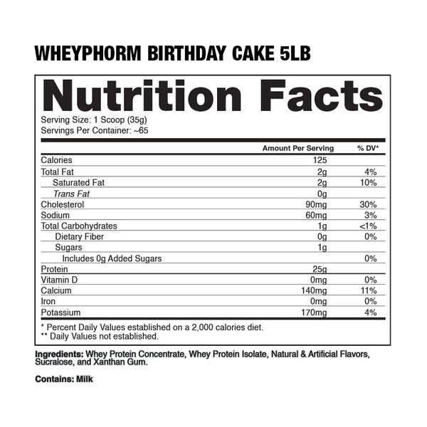 DRAGON WHEYPHORM 5LB BIRTHDAY CAKE
