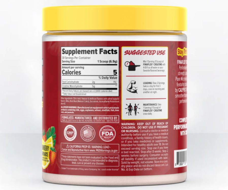 FINAFLEX Calypso Creatine - Strawberry Lemonade