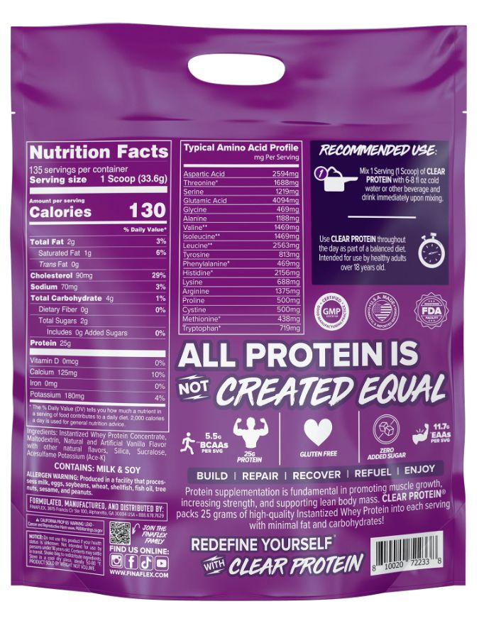 Finaflex Clear Protein 10 lbs Vainilla Ice Cream