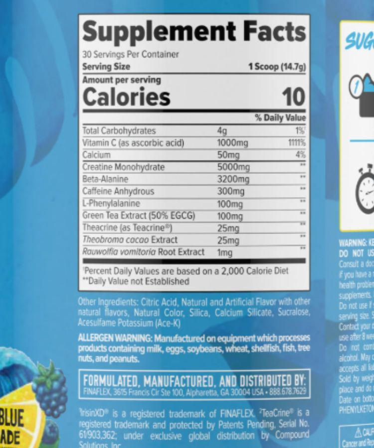 FINAFLEX Stimul8 Calypso - Ocean Blue Lemonade