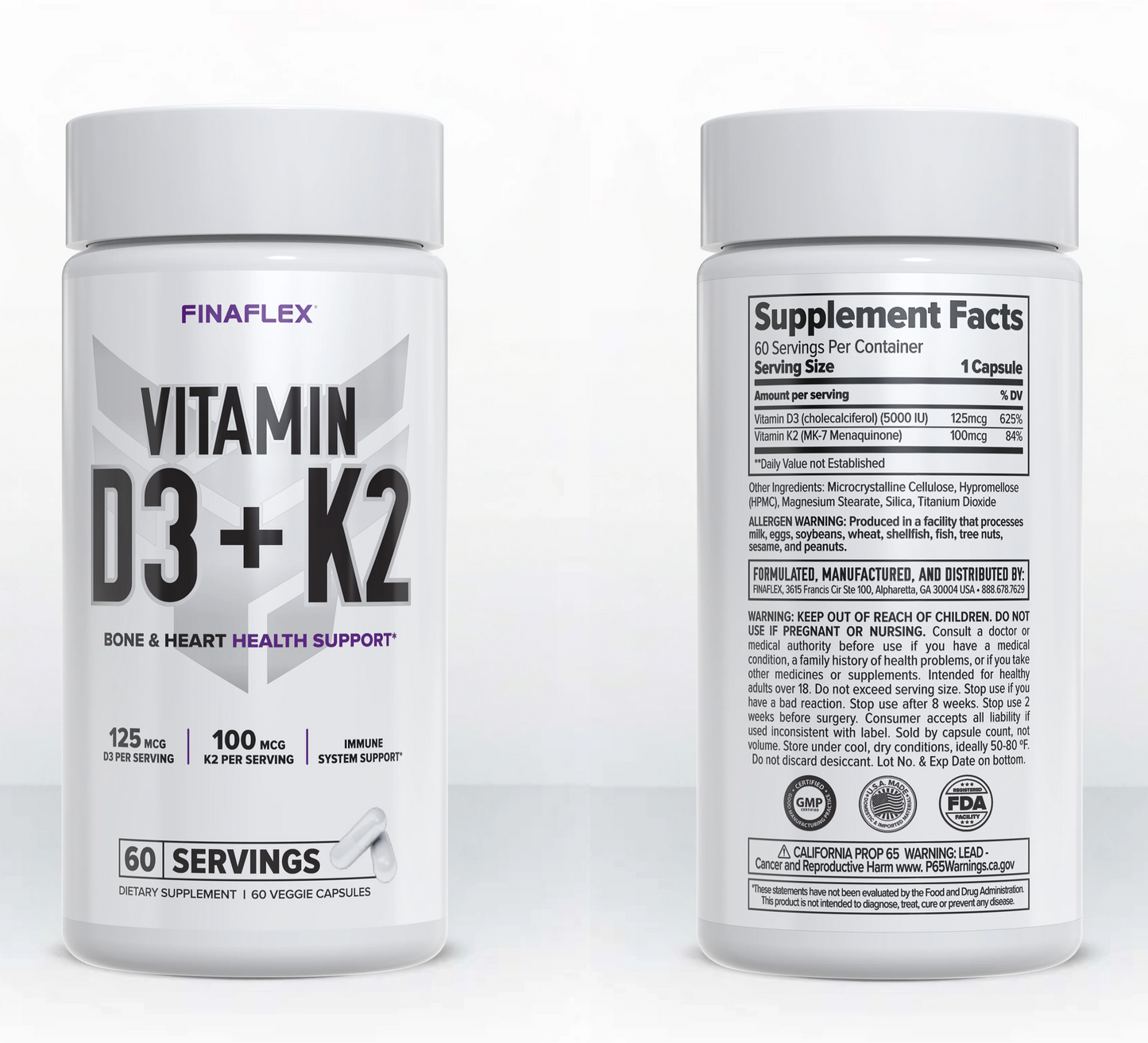 FINAFLEX Vitamin D3 & K2 60 CAPS