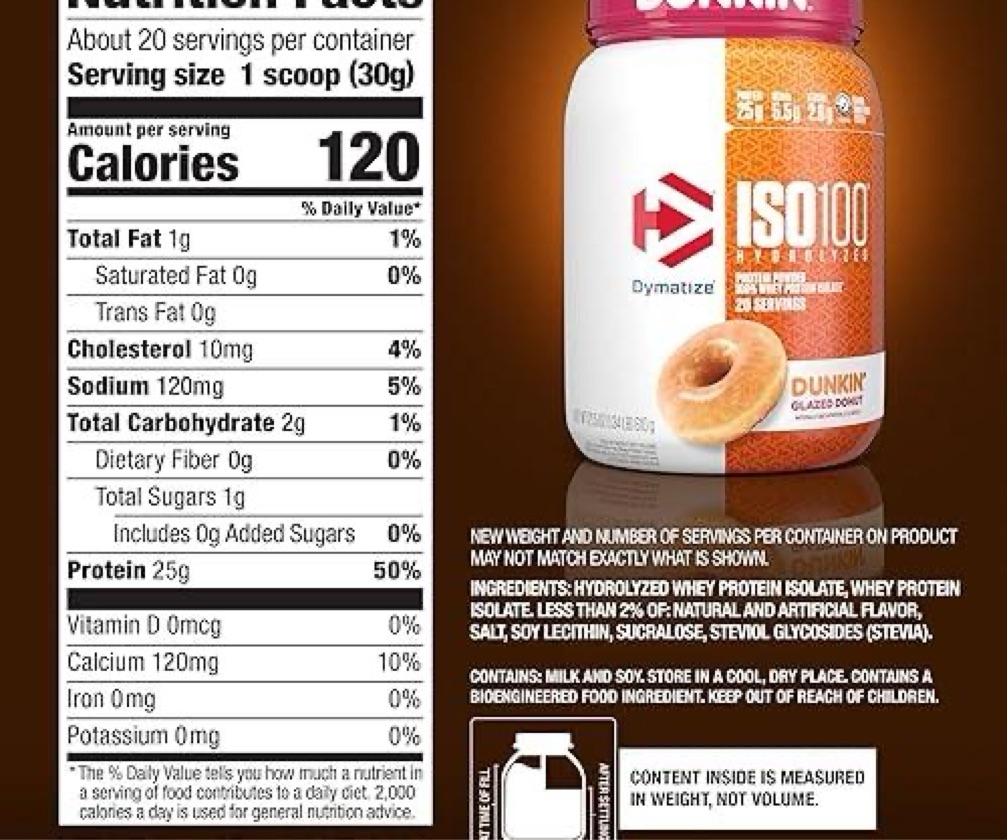 Iso 100 1.3lbs Glazed Donut