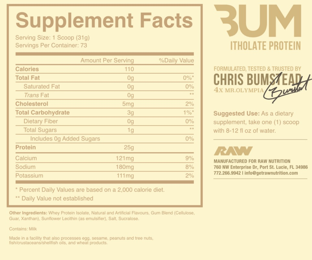 Itholate Protein CBUM 5lbs VAINILLA
