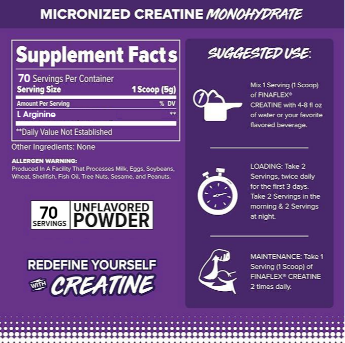 L arginine Finaflex 70 servings