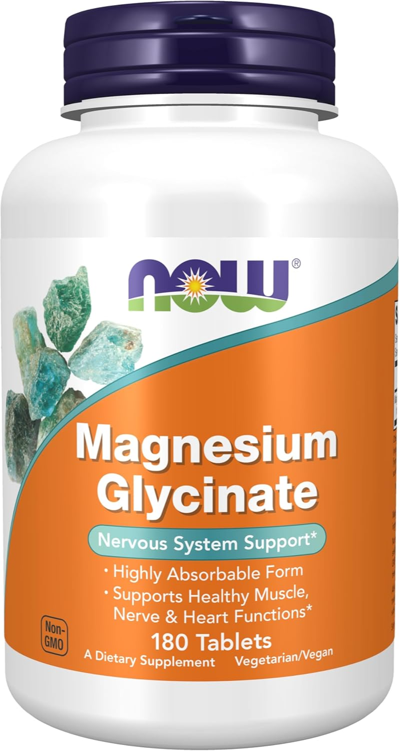 NOW Magnesium Glycinate 180 cápsulas