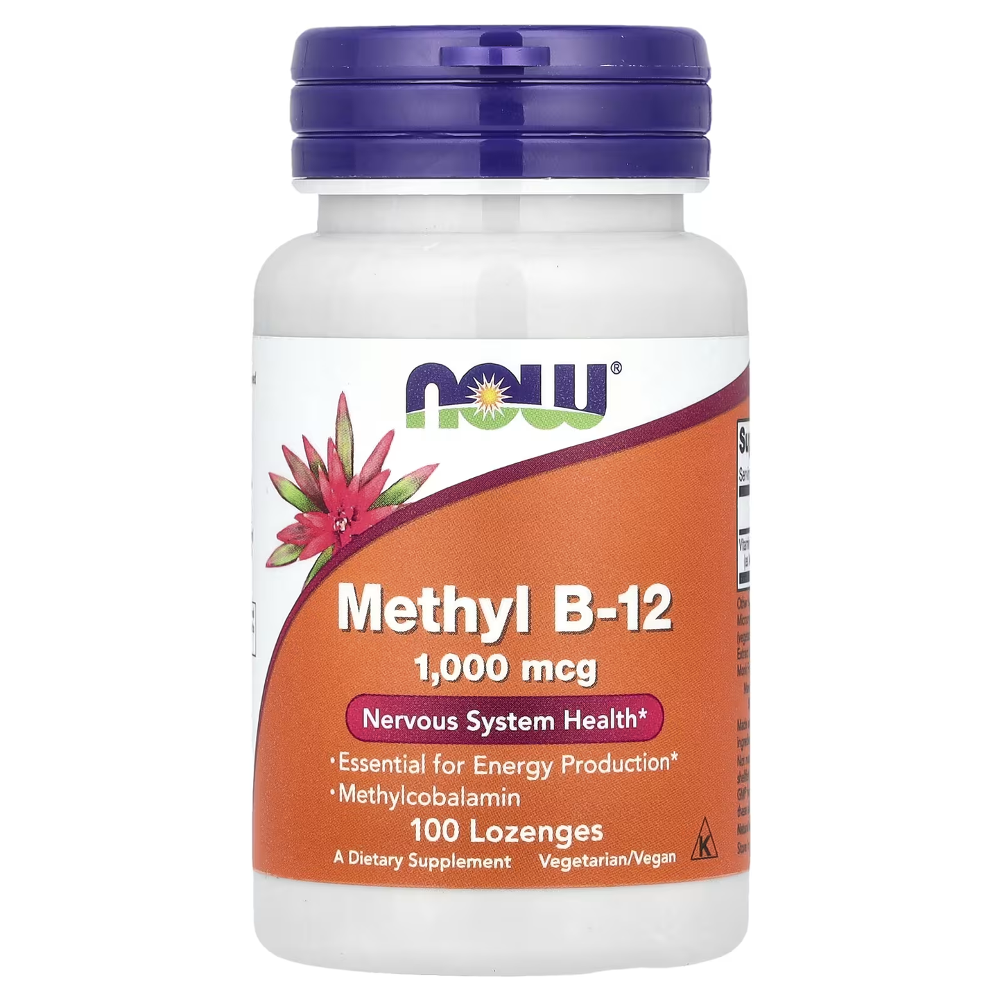 NOW Methyl B12, 1000 mcg, 100 pastillas