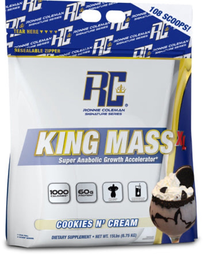 Ronnie King mass gainer 15lbs cookies and cream