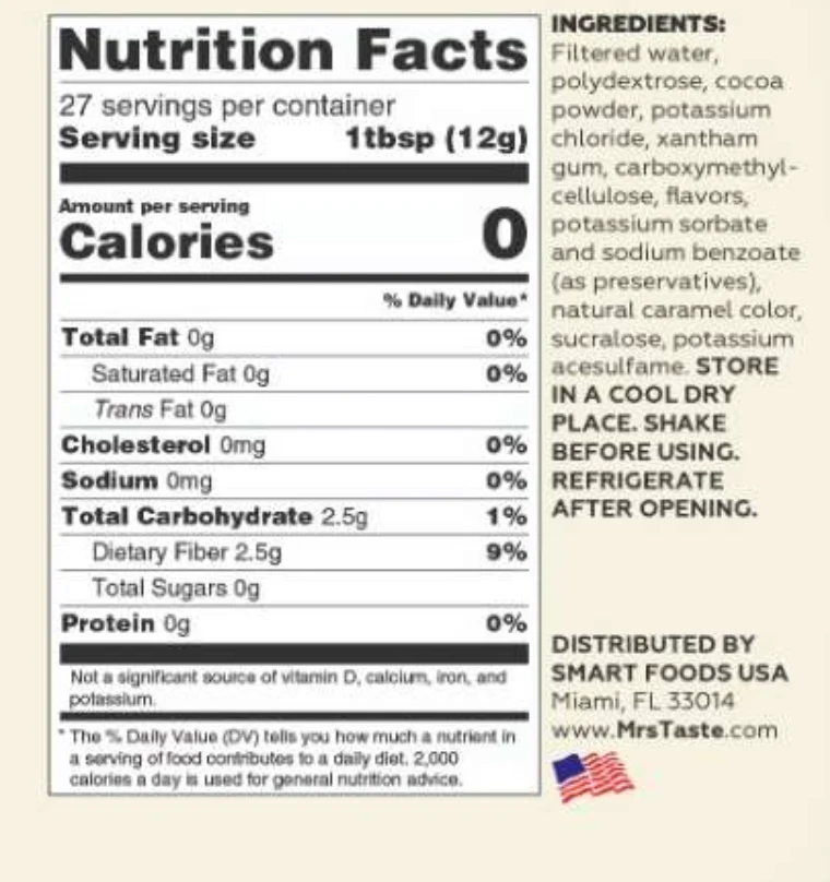 Hazelnut Chocolate Syrup Red Line 335g