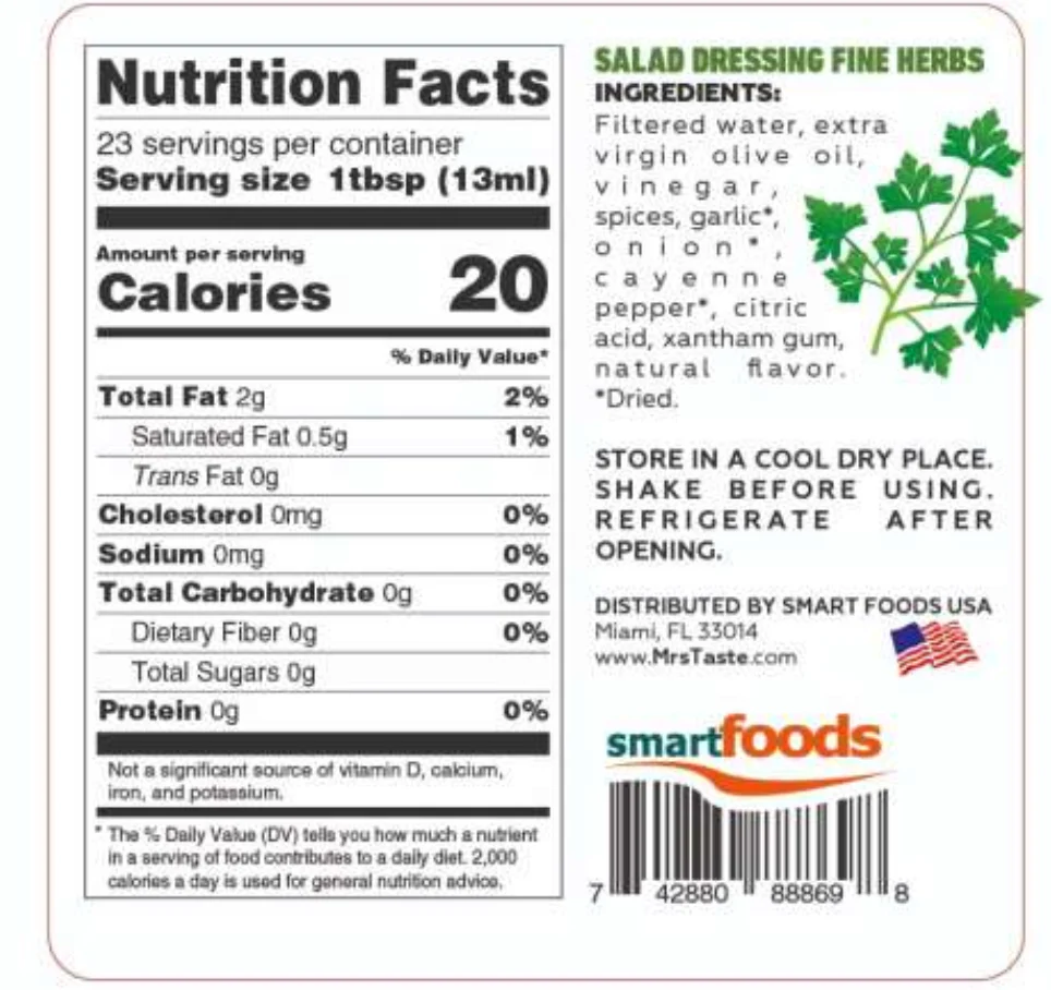 Salad Dressing Fine Herbs Red Line 300g