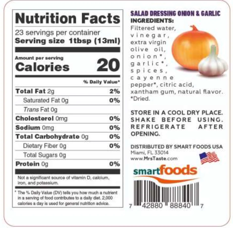 Salad Dressing Onion Garlic Red Line 300g