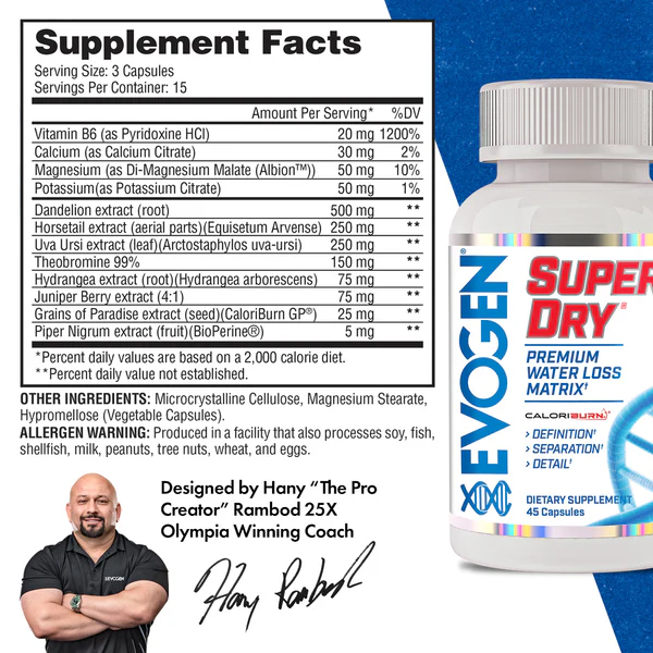 Evogen - Super Dry Premium Water Control Matrix - 15 servings