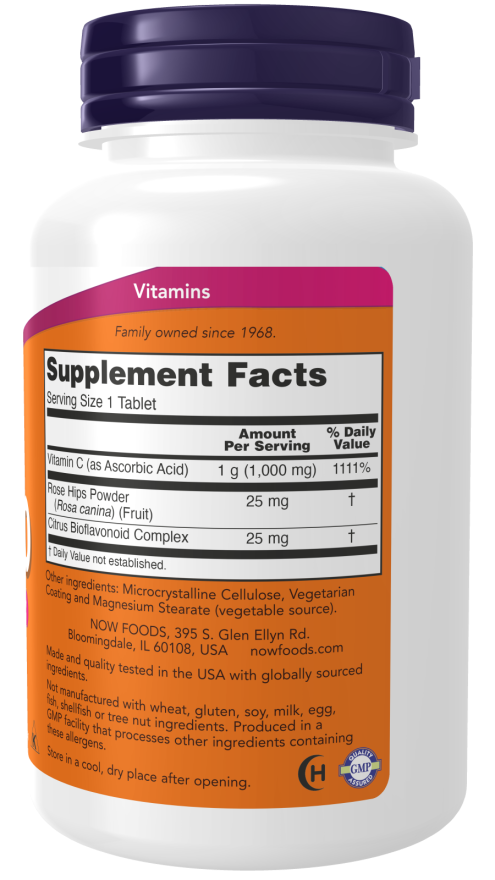 NOW Foods - Vitamin C-1000 - 100 Tabletas