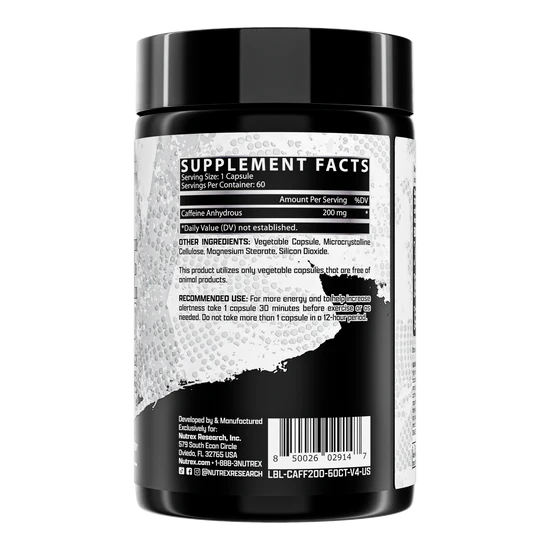 Nutrex Research - Caffeine 200mg - 60 Servings