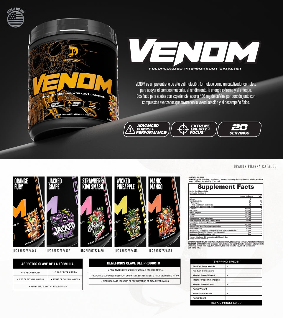 Dragon Pharma - Venom FULLY LOADED