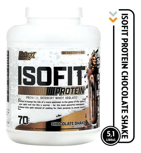Nutrex - IsoFit Whey Protein Isolate 5Lbs - 70 Servings