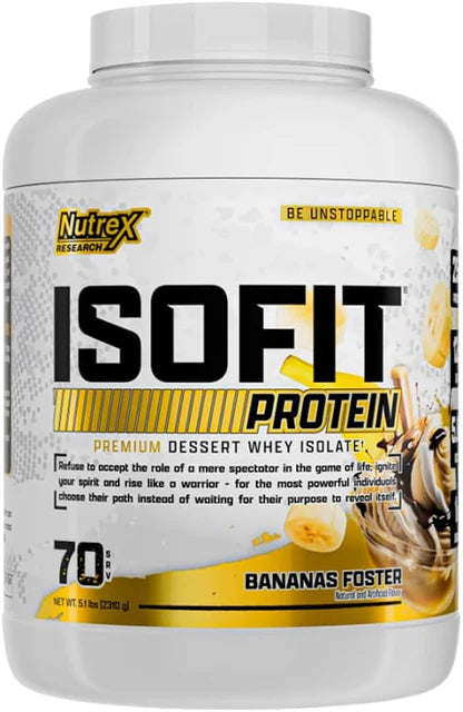 Nutrex - IsoFit Whey Protein Isolate 5Lbs - 70 Servings