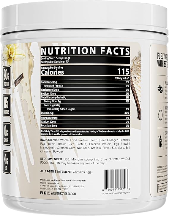 Nutrex - Whole Food Protein - 15 servings