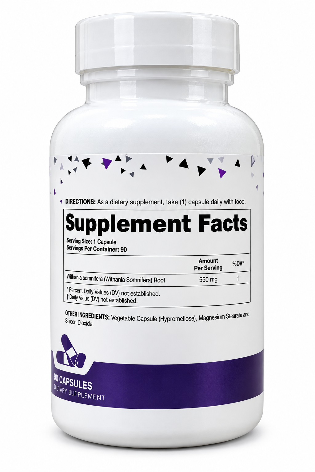 Bio-Sport USA - Ashwagandha - 90 Vegan Capsules