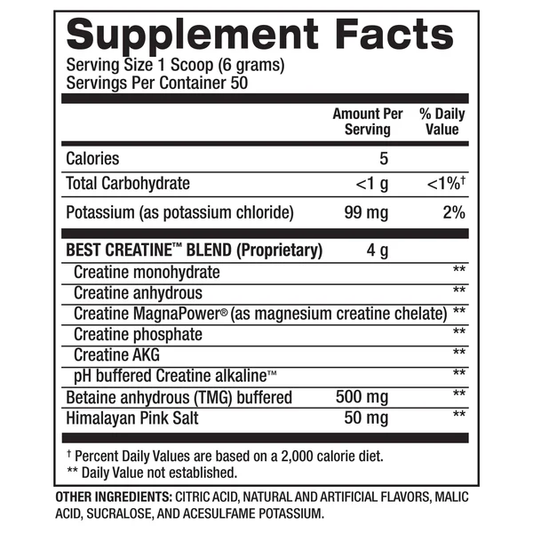 2 Best creatine 50servs