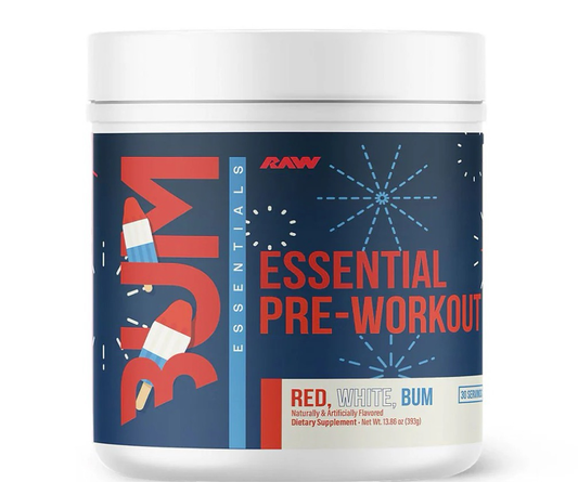 Cbum Essential pre workout 30 servs Red white bum