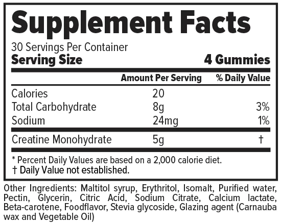 Creatine Gummys Finaflex (Naranja)