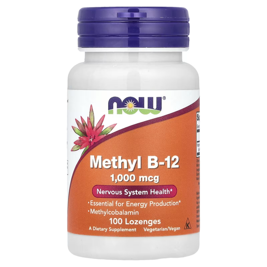 NOW Methyl B12, 1000 mcg, 100 pastillas
