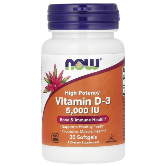 Now Vitamin D3 5,000 UI 30 caps