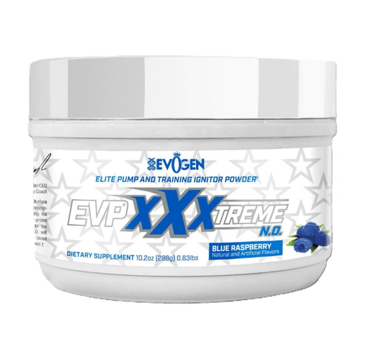 Evogen - EVP xXxtreme N.O. 30 servicios, sabor Blue Raspberry