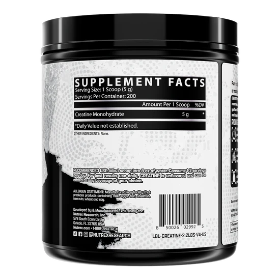 Nutrex - Creatine Monohydrate - 200 Servings
