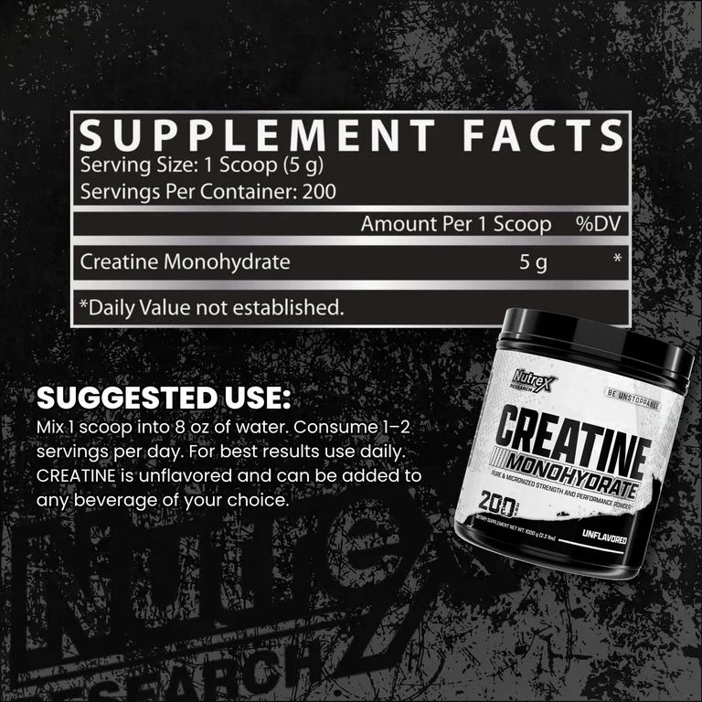 Nutrex - Creatine Monohydrate - 200 Servings
