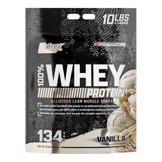 Nutrex - 100% Whey Protein 10 lbs - 128 Servings