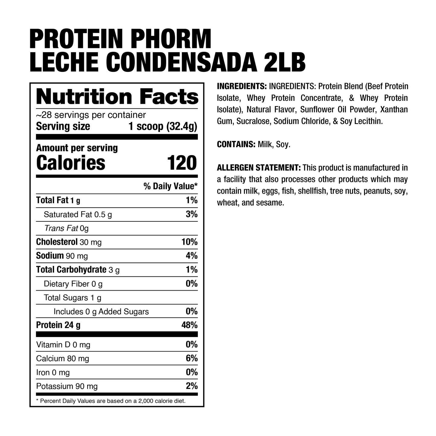 Dragon Pharma - ProteinPhorm 2lbs - 29 Servs