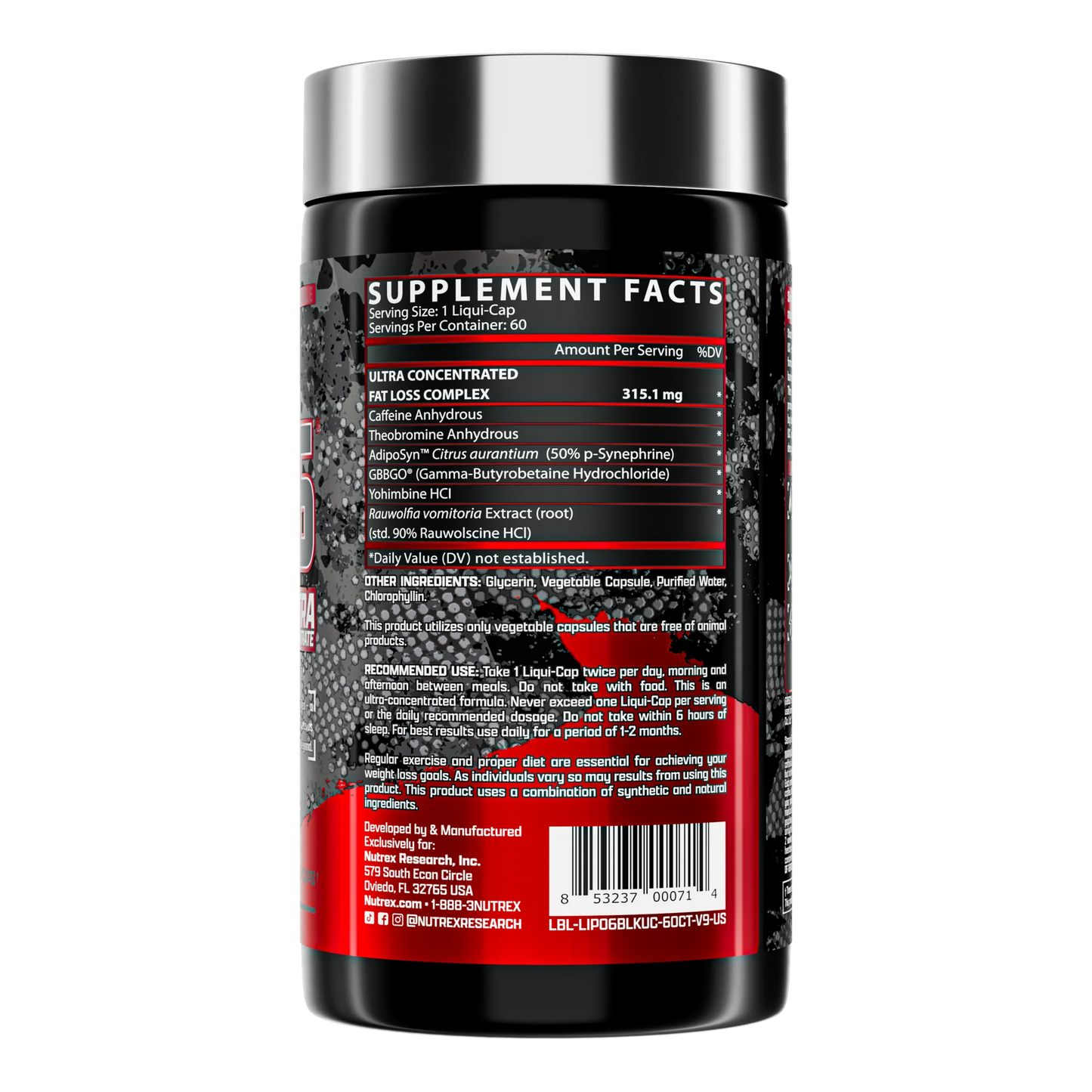 Nutrex - Lipo 6 Black Ultra Concentrate - 60caps