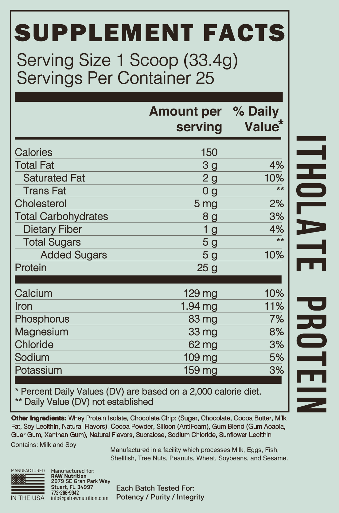 Cbum Raw - Itholate Protein - 2LBS