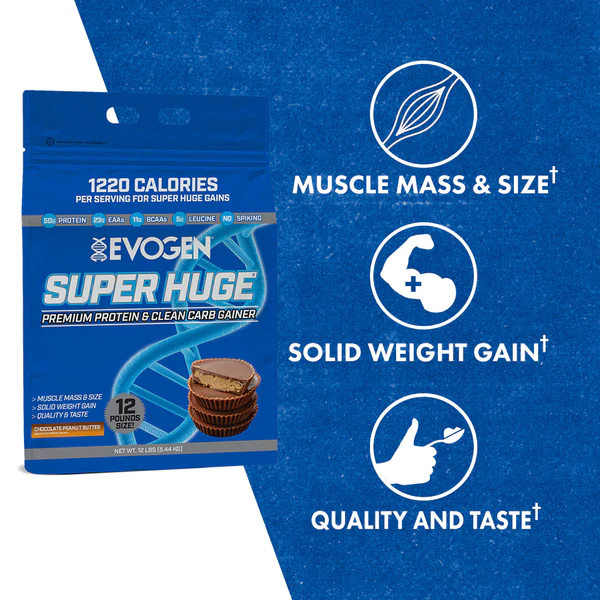Evogen - Super Huge Mass Gainer - 12 lbs