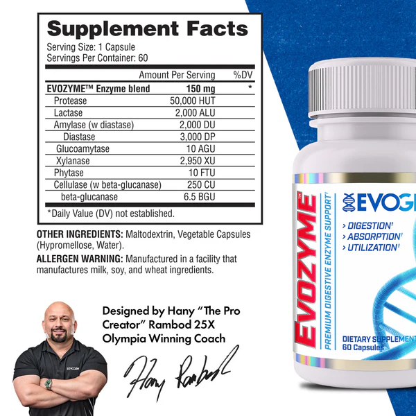 Evogen - Evozyme - 60 Servings