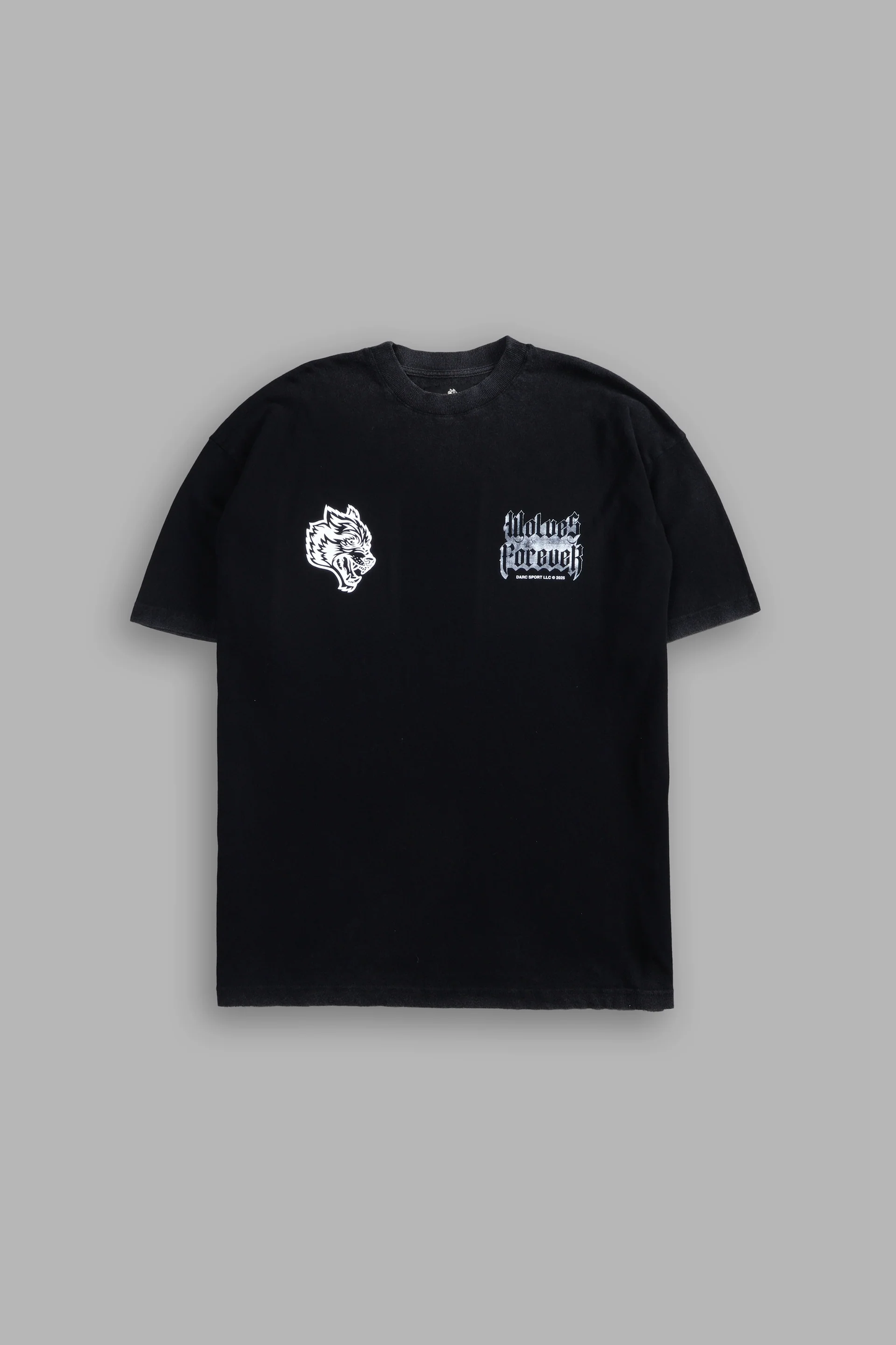 Darc Sport - Death Wolf "Premium" Oversized Tee in Black - Talla S